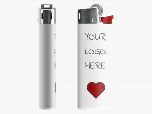 Mini modello di accendino classico Bic Modello 3D