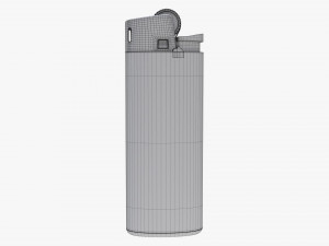 Bic Classic Lighter Mini Mockup Model 3D