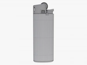 Bic Classic Lighter Mini Mockup 3D Model