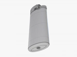 Bic Classic Lighter Mini Mockup 3D Model