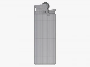 Bic Classic Lighter Mini Mockup 3D Model