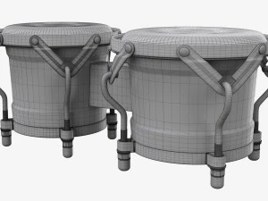 Bongo Set 3D Model