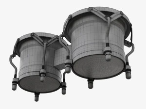 Bongo Set 3D Model