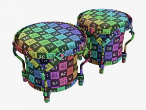 Bongo Set 3D मॉडल