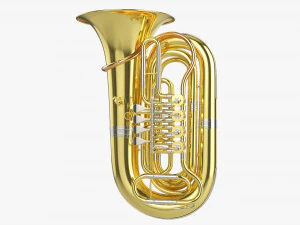 Mosiężna tuba dzwonkowa Model 3D