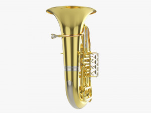Brass Bell Tuba Model 3D