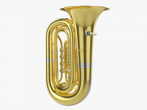 Brass Bell Tuba Model 3D