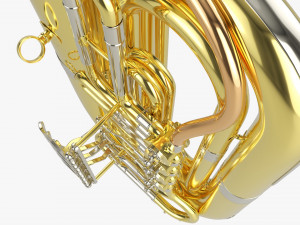 Brass Bell Tuba Model 3D