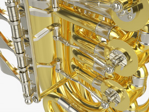 Brass Bell Tuba Model 3D