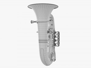 Brass Bell Tuba Model 3D