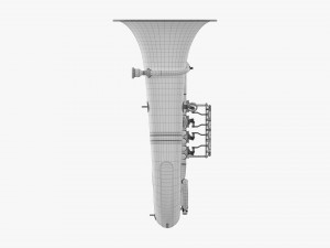 Brass Bell Tuba Model 3D
