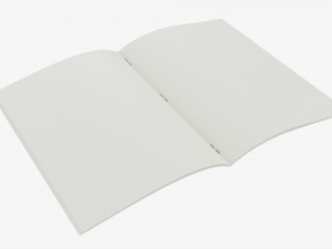 Brochure Guide Book 04 Open 3D Model