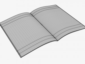 Brochure Guide Book 04 Open 3D Model