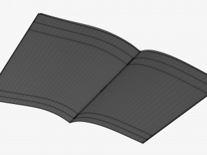 Brochure Guide Book 04 Open 3D Model