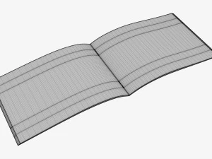 Brochure Guide Book 05 Open 3D Model