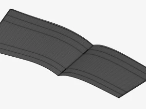 Brochure Guide Book 05 Open 3D Model
