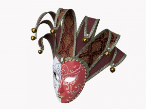 Carnival Venetian Mask 02 Model 3D