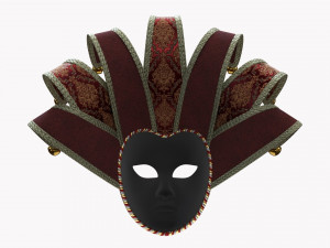 Carnival Venetian Mask 02 Model 3D