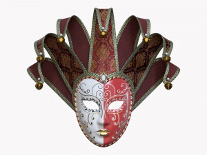 Carnival Venetian Mask 02 Model 3D