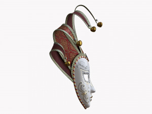 Carnival Venetian Mask 02 Model 3D