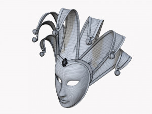 Carnival Venetian Mask 02 Model 3D
