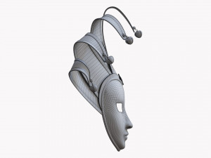 Carnival Venetian Mask 02 Model 3D