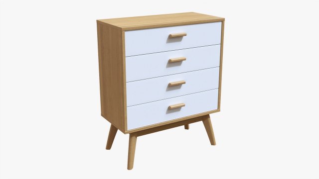 Chest Of Drawers 02 Model 3D .c4d .max .obj .3ds .fbx .stl .blend 