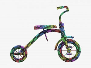 Children Tricycle 3D Model