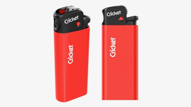 Cricket Flint Mini Pocket Lighter 01 3D Modell .c4d .max .obj .3ds .fbx .stl .blend