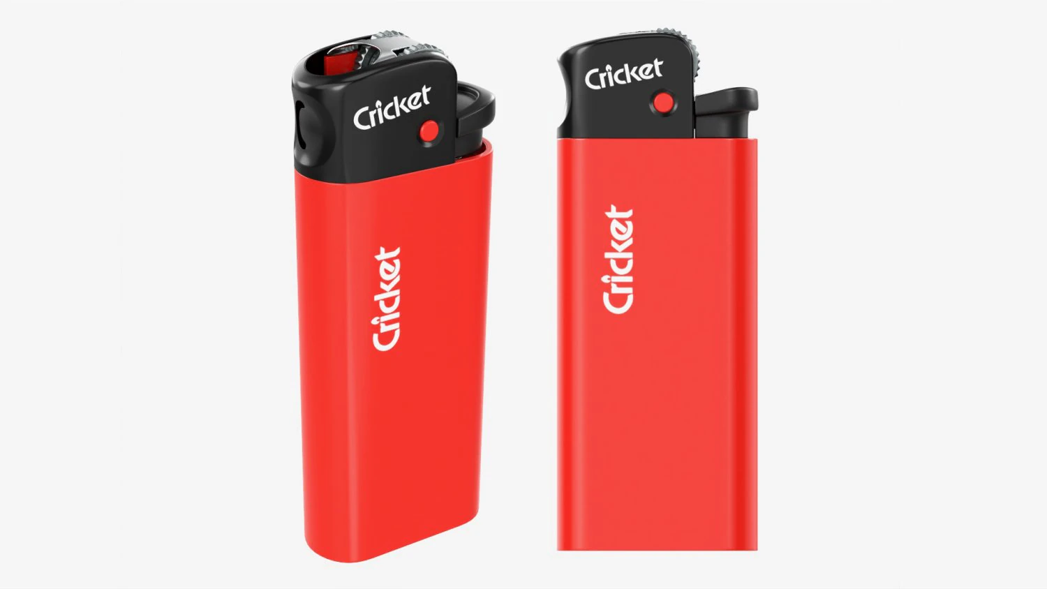 Cricket Flint Mini Pocket Lighter 01 3D Model .c4d .max .obj .3ds .fbx .stl .blend