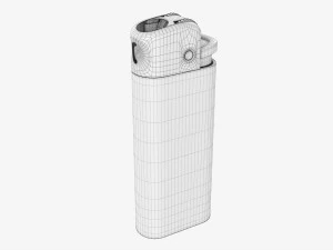 Cricket Flint Mini Pocket Lighter 01 3D Model