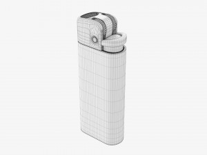 Cricket Flint Mini Pocket Lighter 01 3D Modell