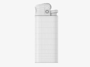 Cricket Flint Mini Pocket Lighter 01 3D Model