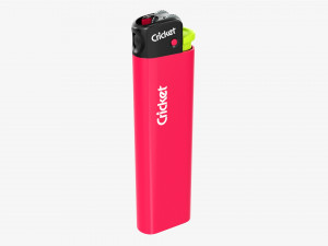 Cricket Flint Pocket Lighter 02 Fluo Model 3D