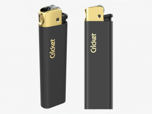 Cricket Flint Pocket Lighter 02 Matt 3D Model