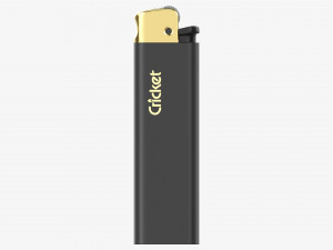 Cricket Flint Pocket Lighter 02 Matt 3D-Modell