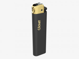 Cricket Flint Pocket Lighter 02 Matt 3D-Modell
