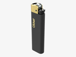 Cricket Flint Pocket Lighter 02 Matt 3D Model