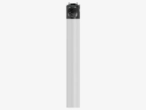 Cricket Flint Pocket Lighter 02 White Mockup 3D Model
