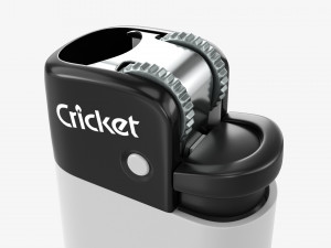 Cricket Flint Pocket Lighter 02 White Mockup Model 3D