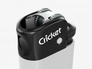 Cricket Flint Pocket Lighter 02 White Mockup Model 3D
