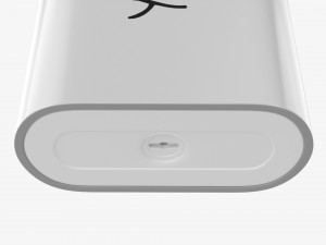 Cricket Flint Pocket Lighter 02 White Mockup Model 3D