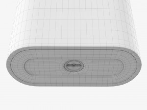 Cricket Flint Pocket Lighter 02 White Mockup Model 3D