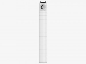Cricket Flint Pocket Lighter 02 White Mockup Model 3D