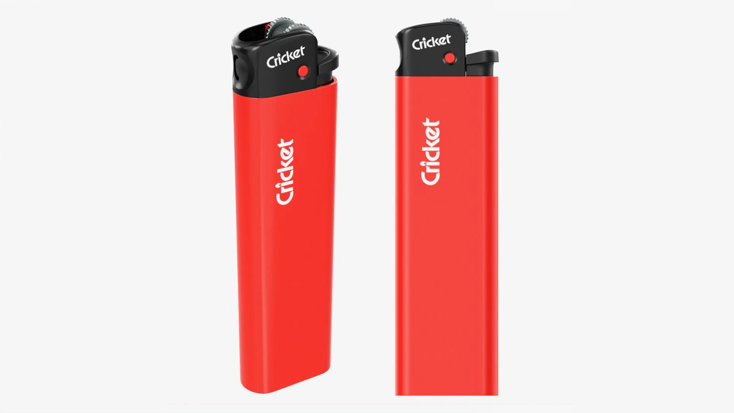 Cricket Flint Pocket Lighter 03 3D Model .c4d .max .obj .3ds .fbx .stl .blend 