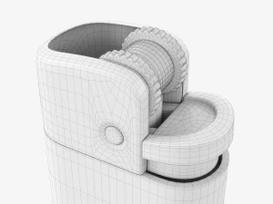 Cricket Flint Pocket Lighter 03 3D Model