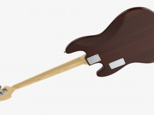Electric 4-String Bass Guitar 01 Modello 3D