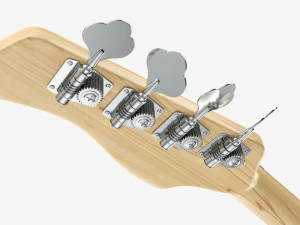 Electric 4-String Bass Guitar 01 3D Model