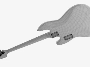 Electric 4-String Bass Guitar 01 3D Model