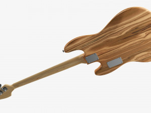 Electric 4-String Bass Guitar 01 V2 3D Model